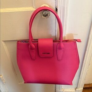 Pink Leather Handbag